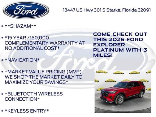 2026 Ford Explorer Platinum