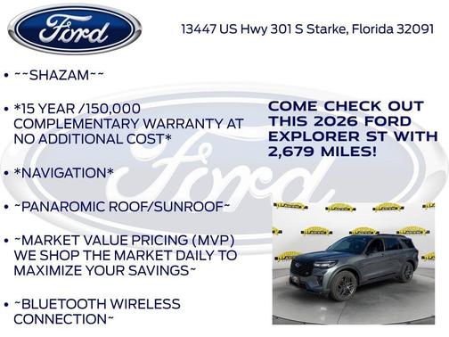 Carbonized Gray Metallic 2026 Ford Explorer ST