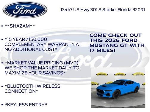 Grabber Blue 2026 Ford Mustang GT