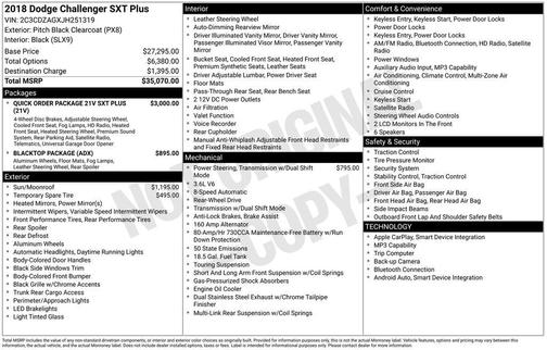 2018 Dodge Challenger SXT