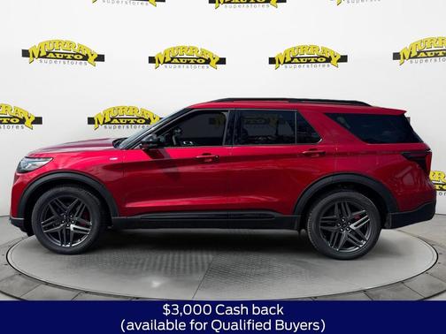 Rapid Red Metallic Tinted Clearcoat 2026 Ford Explorer ST-Line