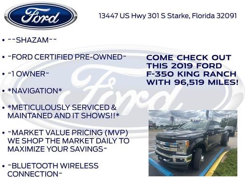 Black Metallic 2019 Ford F-350 King Ranch