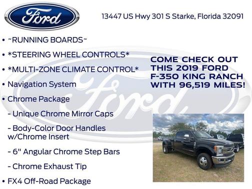 Black Metallic 2019 Ford F-350 King Ranch