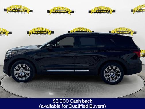 Agate Black Metallic 2026 Ford Explorer Platinum