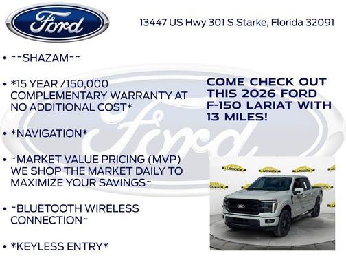 Avalanche 2026 Ford F-150 Lariat