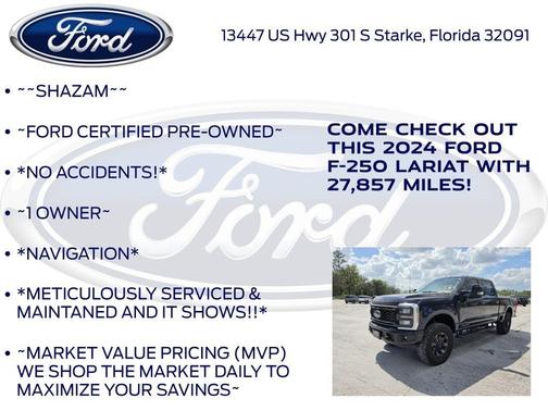 Blue Metallic 2024 Ford F-250 Lariat