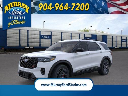 Space White Metallic 2026 Ford Explorer ST