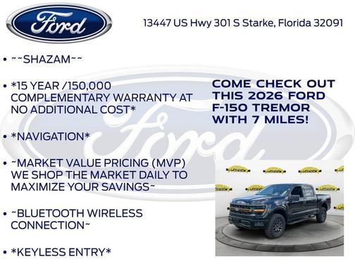 Antimatter Blue Metallic 2026 Ford F-150 Tremor