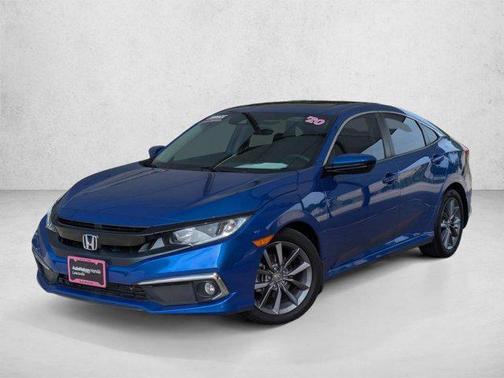 Aegean Blue Metallic 2020 Honda Civic EX