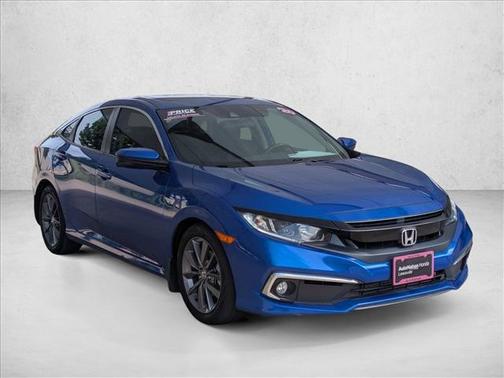 Aegean Blue Metallic 2020 Honda Civic EX