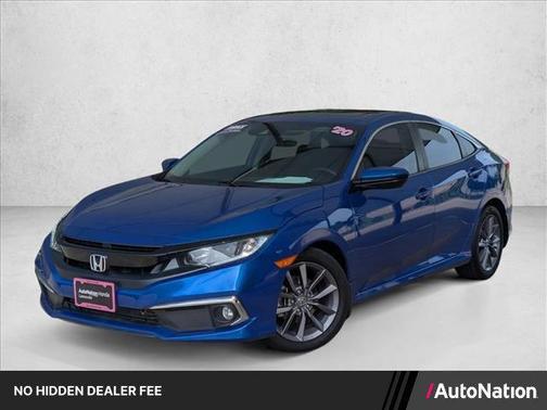 Aegean Blue Metallic 2020 Honda Civic EX