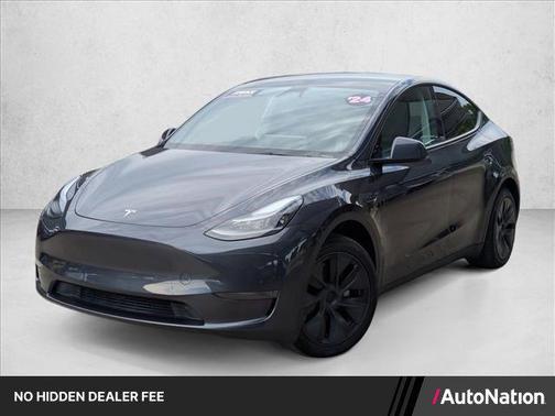 Silver/Gray 2024 Tesla Model Y Long Range Single Motor Rear-Wheel Drive