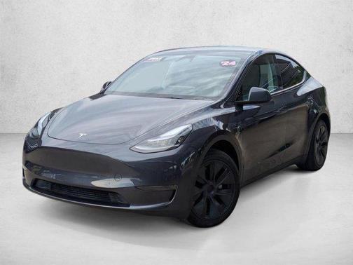 Silver/Gray 2024 Tesla Model Y Long Range Single Motor Rear-Wheel Drive