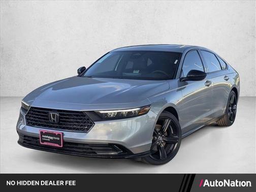 Solar Silver Metallic 2026 Honda Accord Hybrid Sport-L