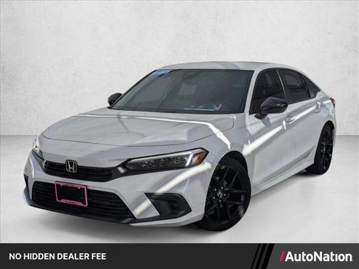 Platinum White Pearl 2023 Honda Civic Sport