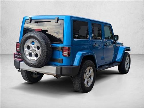 Hydro Blue Pearl Coat 2015 Jeep Wrangler Unlimited Sahara