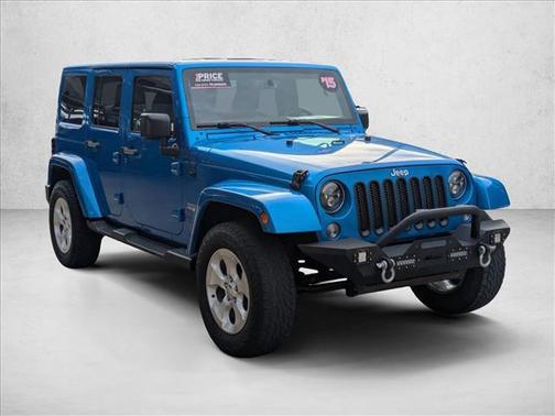 Hydro Blue Pearl Coat 2015 Jeep Wrangler Unlimited Sahara