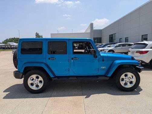 Hydro Blue Pearl Coat 2015 Jeep Wrangler Unlimited Sahara