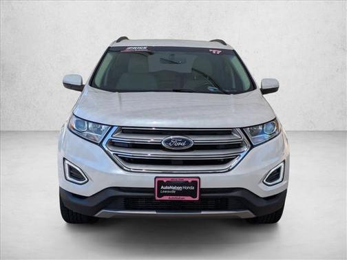 White Platinum Metallic Tri-Coat 2017 Ford Edge SEL