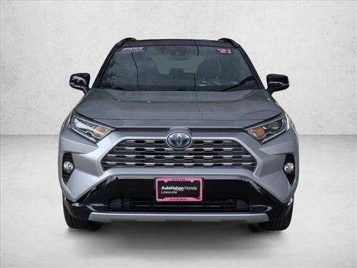 Silver Sky Metallic/Midnight Black Metallic 2021 Toyota RAV4 Hybrid SE