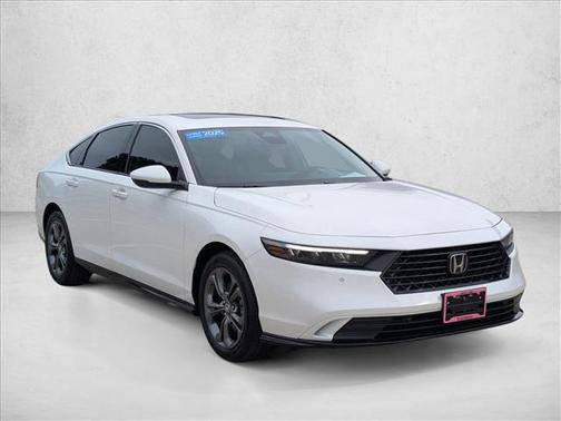 Platinum White Pearl 2025 Honda Accord Hybrid EX-L