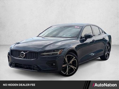 Blue 2024 Volvo S60 B5 Core Dark Theme