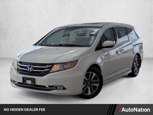 White Diamond Pearl 2015 Honda Odyssey Touring Elite