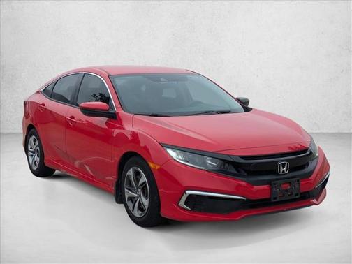 Red 2019 Honda Civic LX