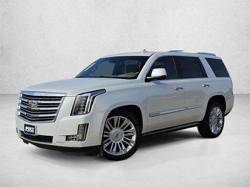 Crystal White Tricoat 2019 Cadillac Escalade Platinum