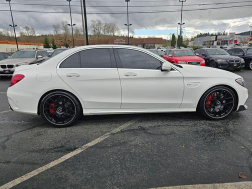 White 2015 Mercedes-Benz C-Class S