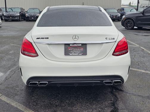 White 2015 Mercedes-Benz C-Class S
