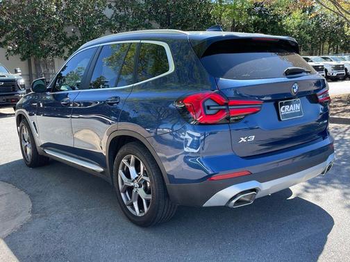 Marina Bay Blue Metallic 2024 BMW X3 xDrive30i