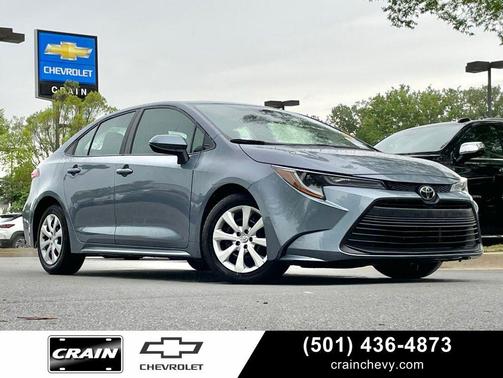 Celestite/Midnight Black Metallic 2024 Toyota Corolla LE