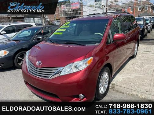 Burgundy 2013 Toyota Sienna XLE
