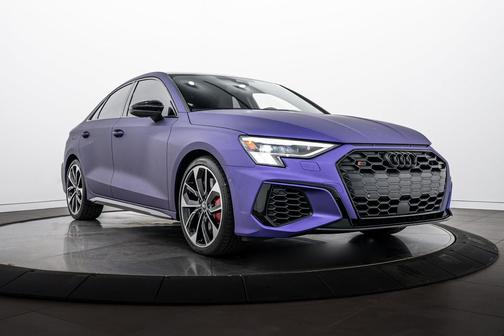 Mythos Black Purple Wrap 2022 Audi S3 Prestige