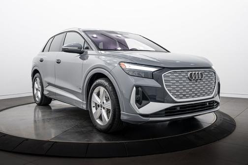 Pebble Gray 2025 Audi Q4 e-tron Premium