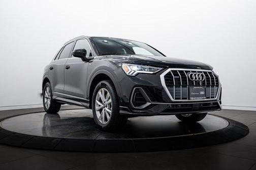 Mythos Black Metallic 2025 Audi Q3 45 S line Premium Plus