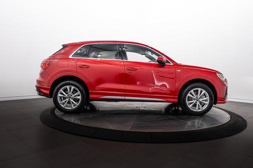 Progressive Red Metallic 2025 Audi Q3 45 S line Premium Plus
