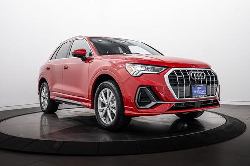 Progressive Red Metallic 2025 Audi Q3 45 S line Premium Plus