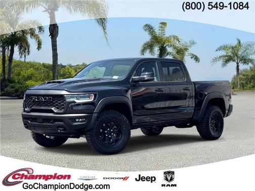 Diamond Black Crystal Pearlcoat 2026 RAM 1500 RHO Crew Cab 4x4 5'7' Box