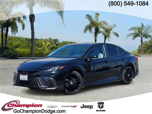 Midnight Black Metallic 2025 Toyota Camry SE
