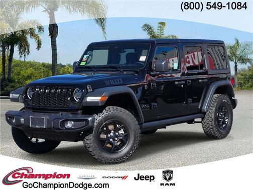 Black Clearcoat 2026 Jeep Wrangler Willys