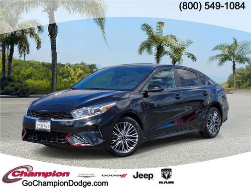 Aurora Black 2023 Kia Forte GT-Line