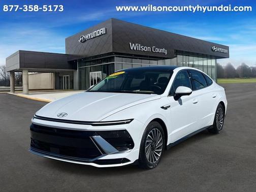 White 2025 Hyundai SONATA Hybrid Limited