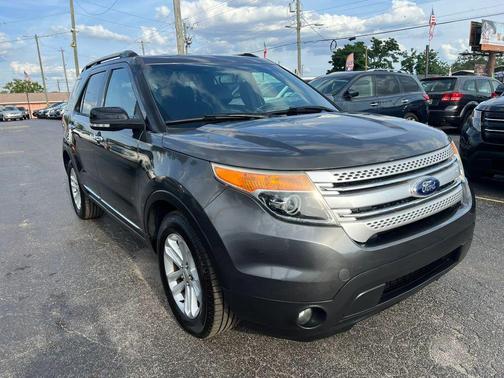 White Platinum Metallic Tri-Coat 2015 Ford Explorer XLT