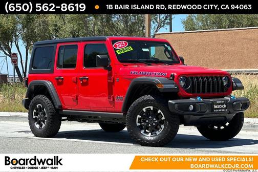 Firecracker Red Clearcoat 2025 Jeep Wrangler 4xe Rubicon