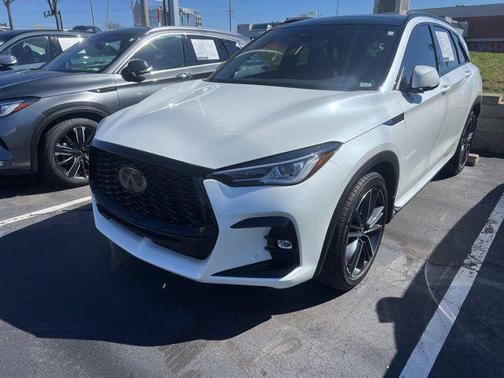 Radiant White 2025 INFINITI QX50 SPORT