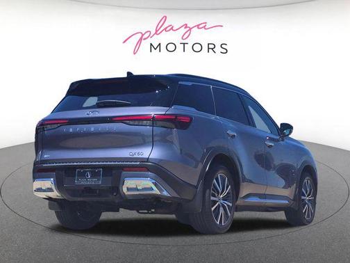 Moonbow Blue/Black Obsidian 2022 INFINITI QX60 AUTOGRAPH