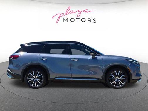 Moonbow Blue/Black Obsidian 2022 INFINITI QX60 AUTOGRAPH
