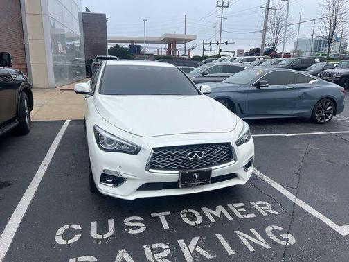 Majestic White 2024 INFINITI Q50 3.0t LUXE